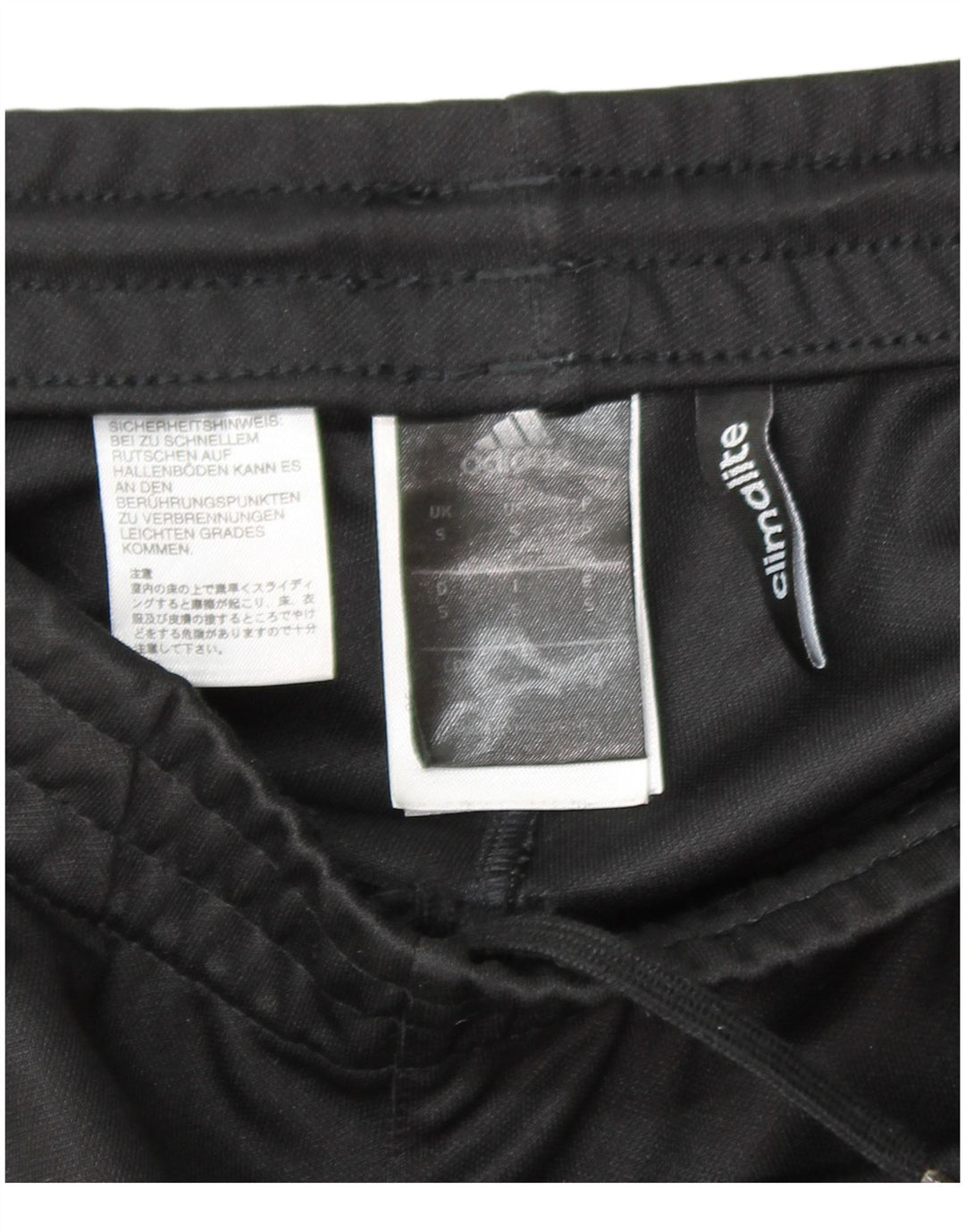 Pantaloni da tuta da uomo Adidas Small neri in poliestere