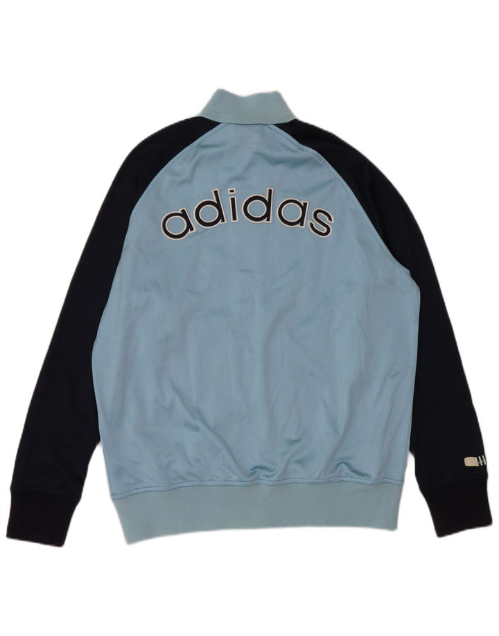 Giacca da ginnastica grafica da ragazzo Adidas 15-16 anni Blu Colourblock