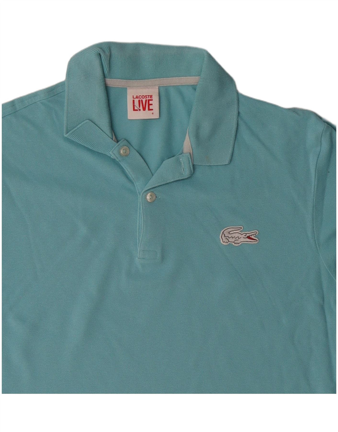 Polo da uomo LACOSTE taglia 4 cotone blu medio
