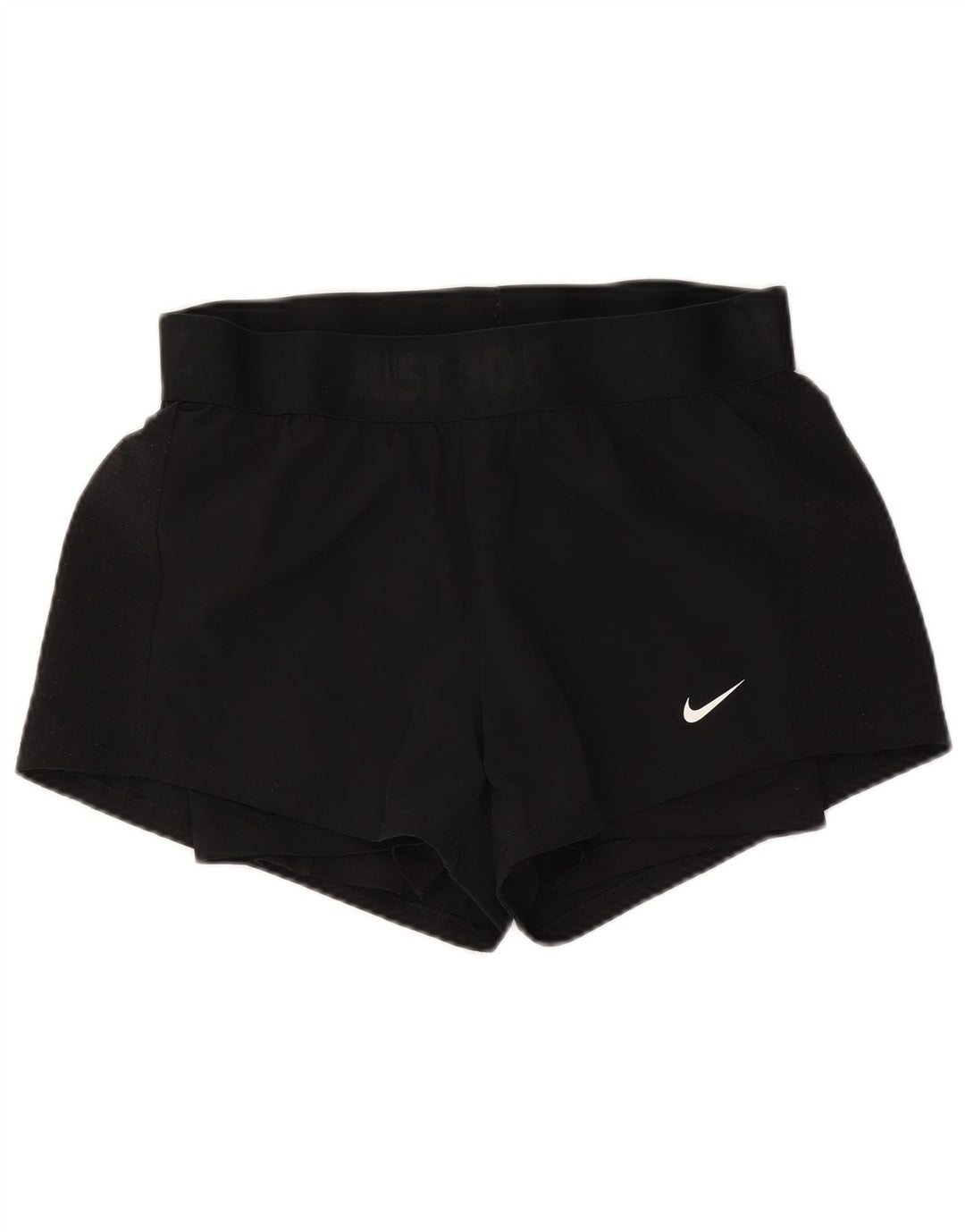 Pantaloncini sportivi Nike da donna Dri Fit UK 10 piccoli poliestere nero