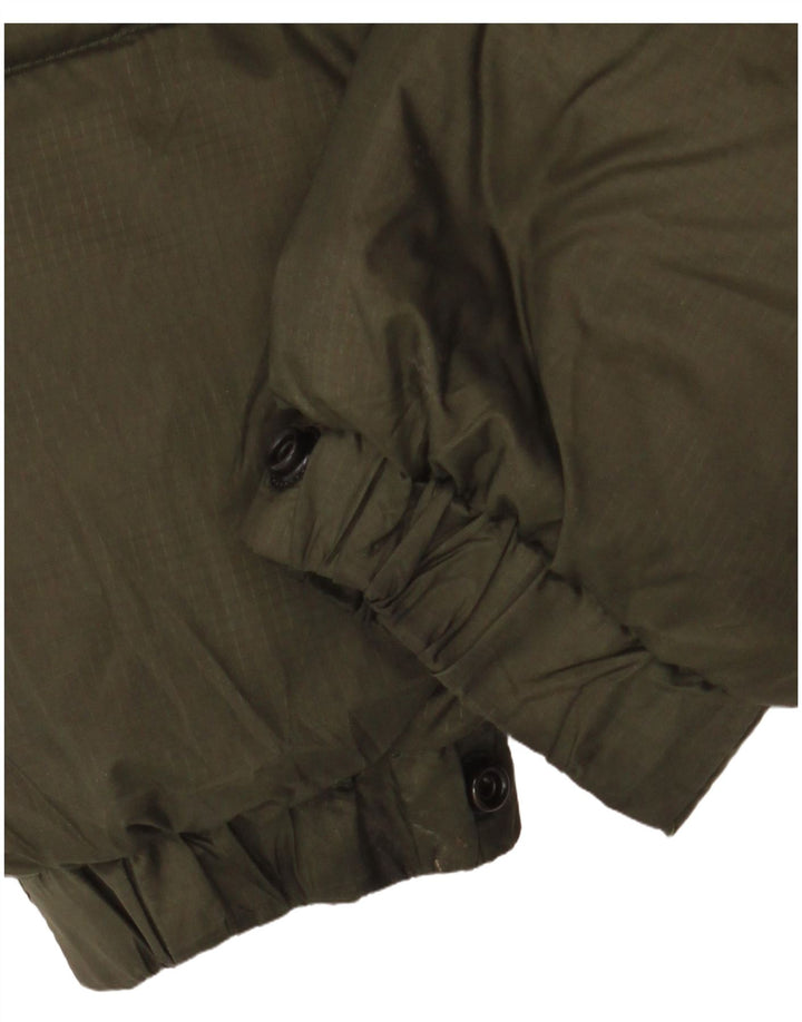 Giacca imbottita da uomo Superdry UK 38 nylon color block color kaki medio