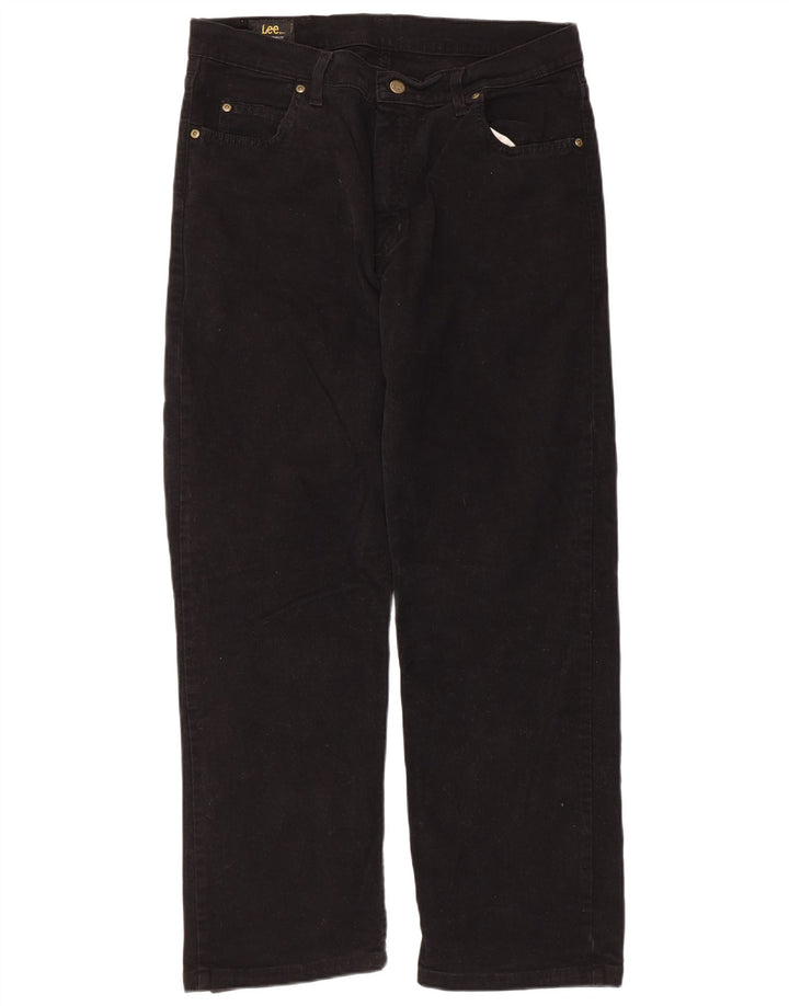 Jeans dritti Lee Brooklyn da uomo W36 L28 cotone nero