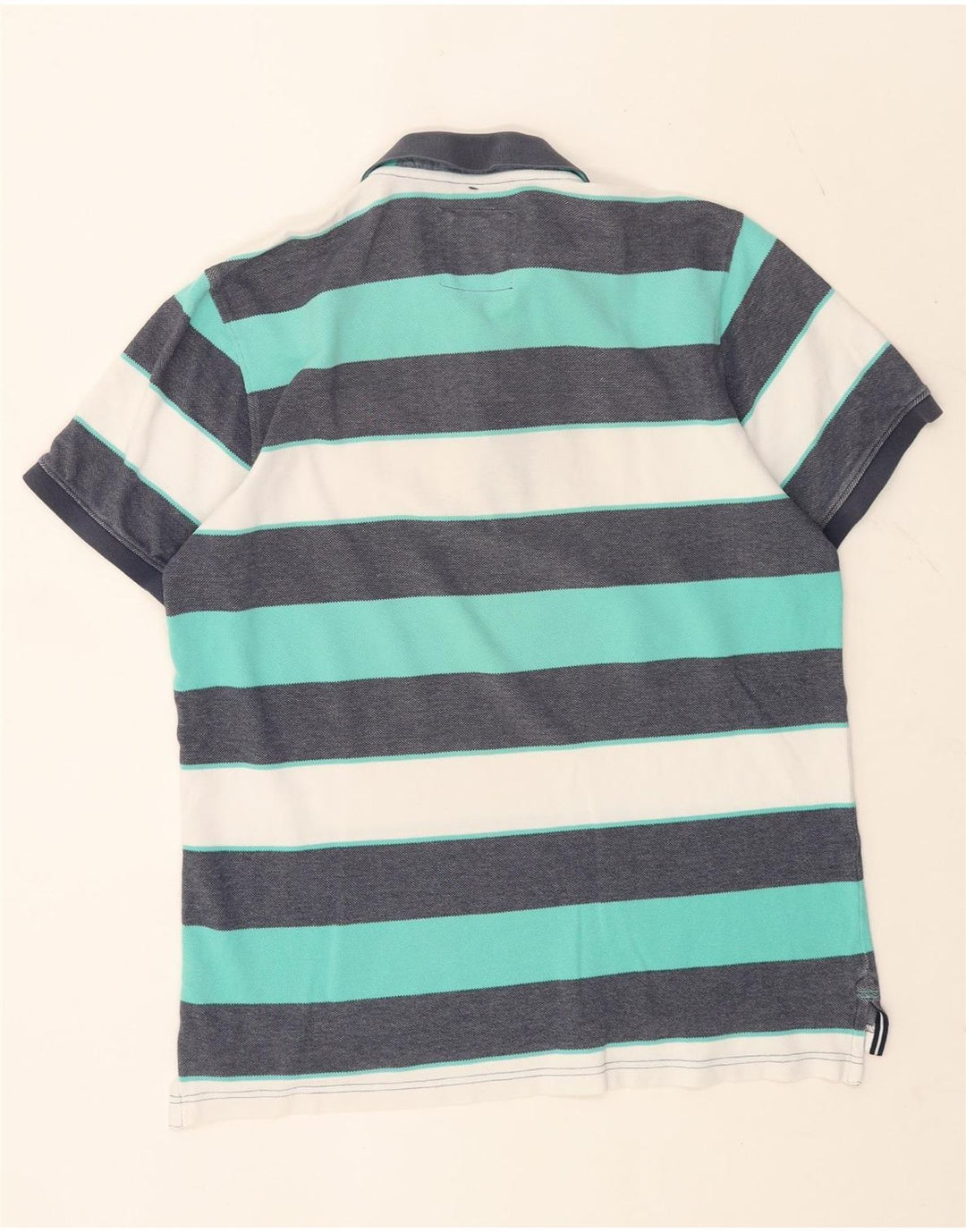 Crew Clothing Polo da uomo grande in cotone a righe multicolori