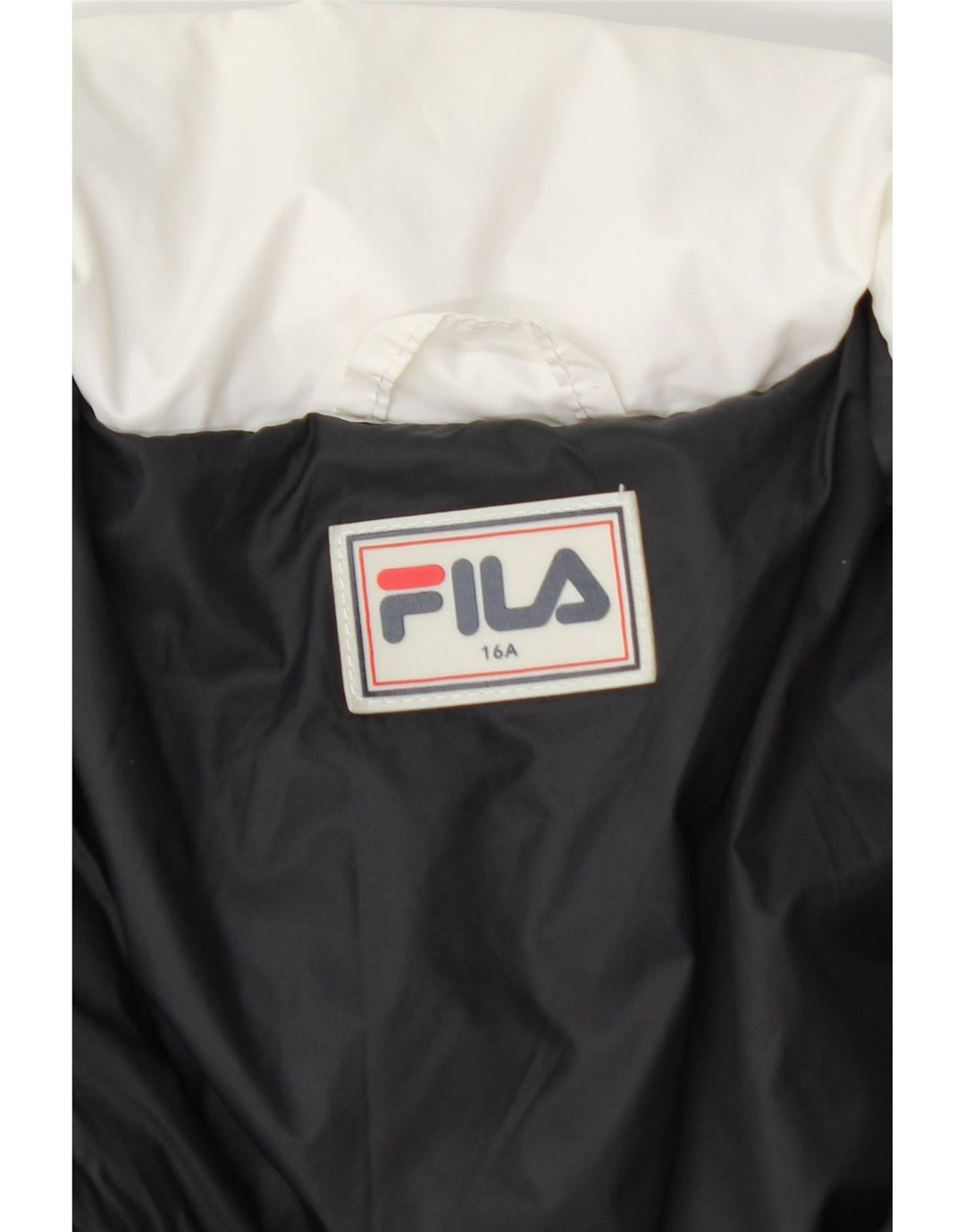 Giacca imbottita con cappuccio Fila da ragazzo 15-16 anni in nylon color block multicolore