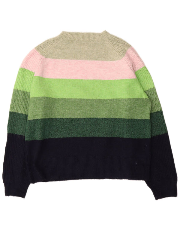 Maglione maglione con scollo a barca da donna Marks & Spencer UK 14 medio multicolore