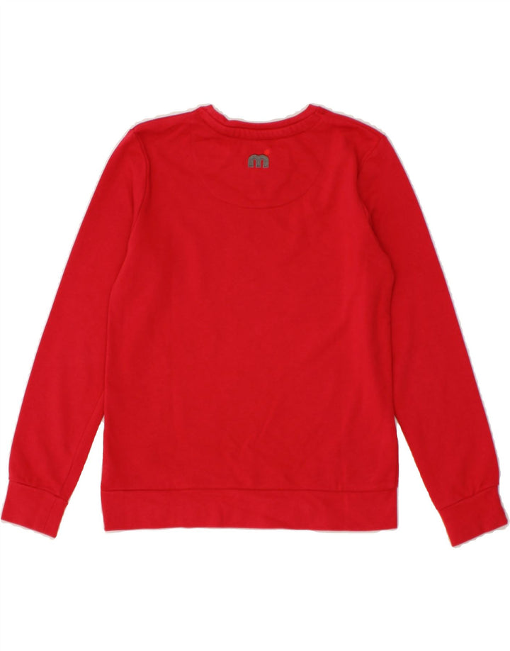 MISTRAL Boys Graphic Sweatshirt Jumper 7-8 Years Red Cotton Vintage Mistral and Second-Hand Mistral from Messina Hembry 