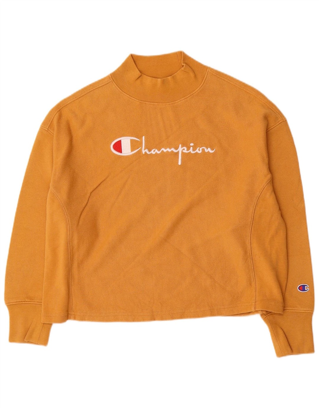 Felpa oversize con grafica da donna Champion UK 10 Small Giallo