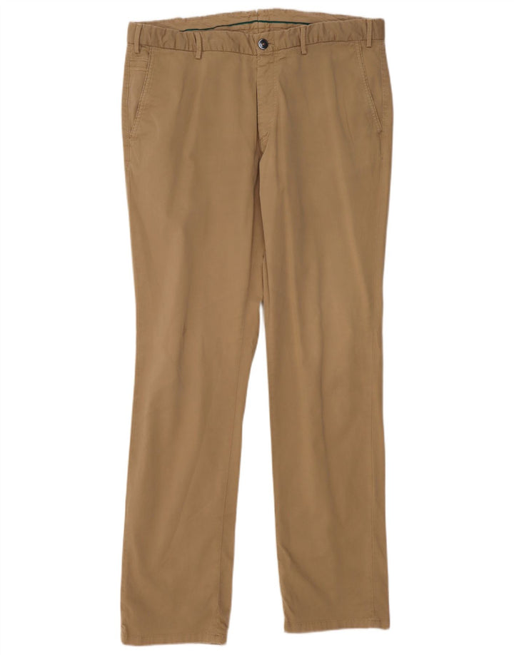 MASSIMO DUTTI Pantaloni chino slim da uomo EU 48 XL W38 L34 Beige