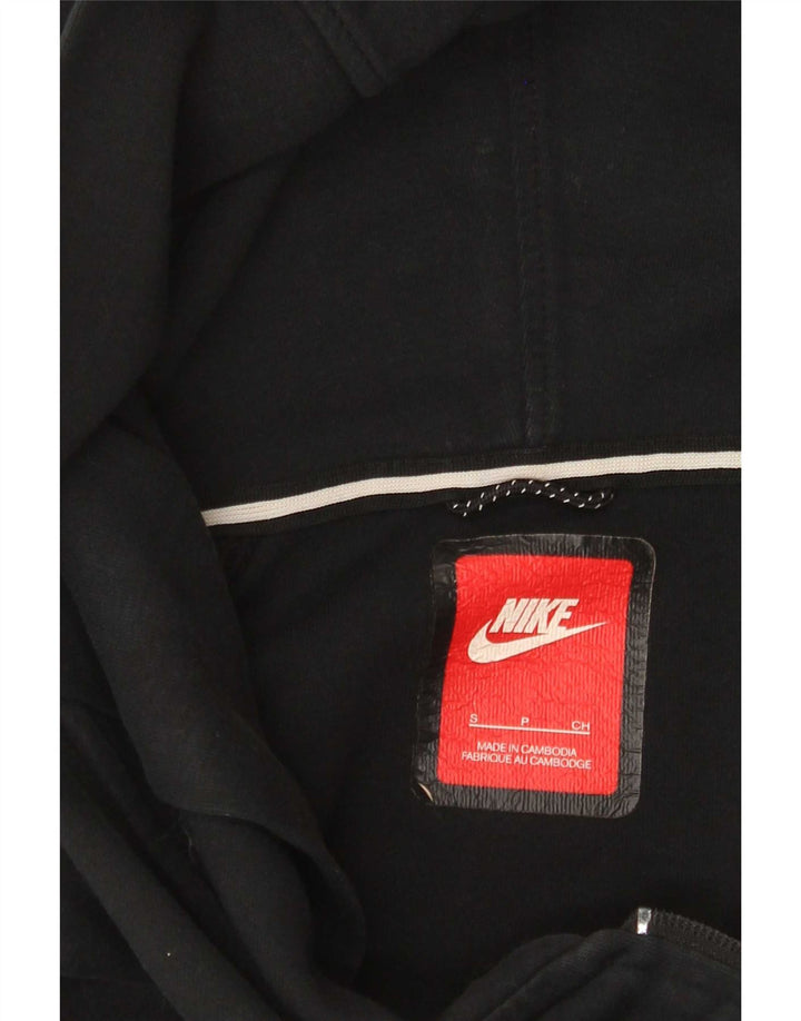 Felpa con cappuccio e zip oversize da donna Nike UK 10 piccola nera