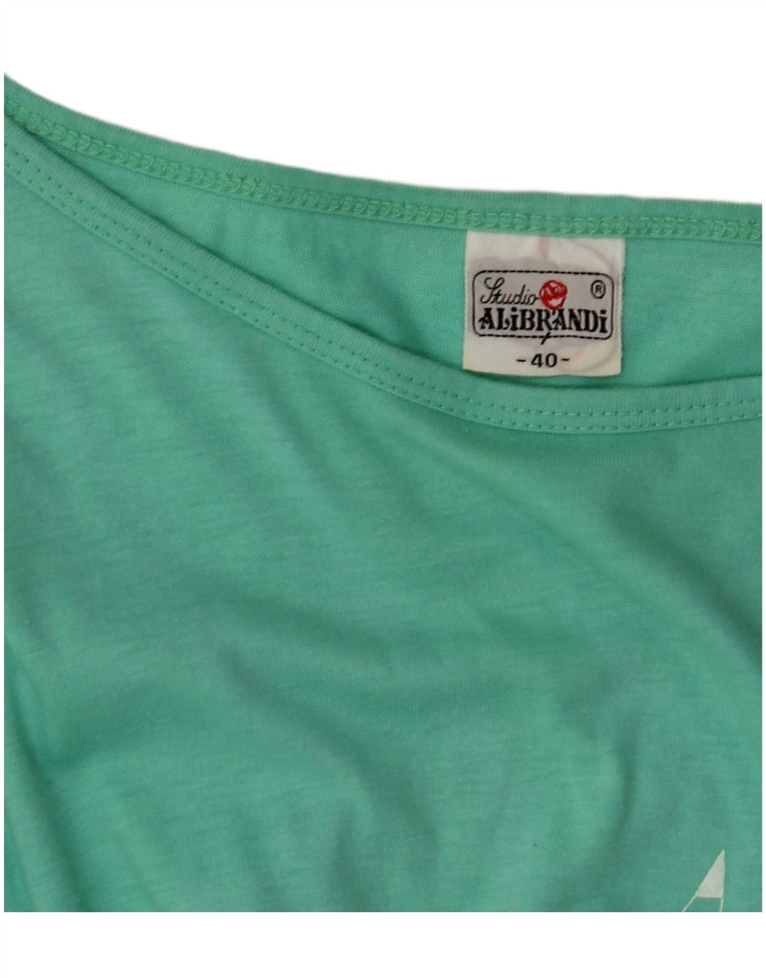 Abito basic da donna VINTAGE EU 40 cotone verde medio