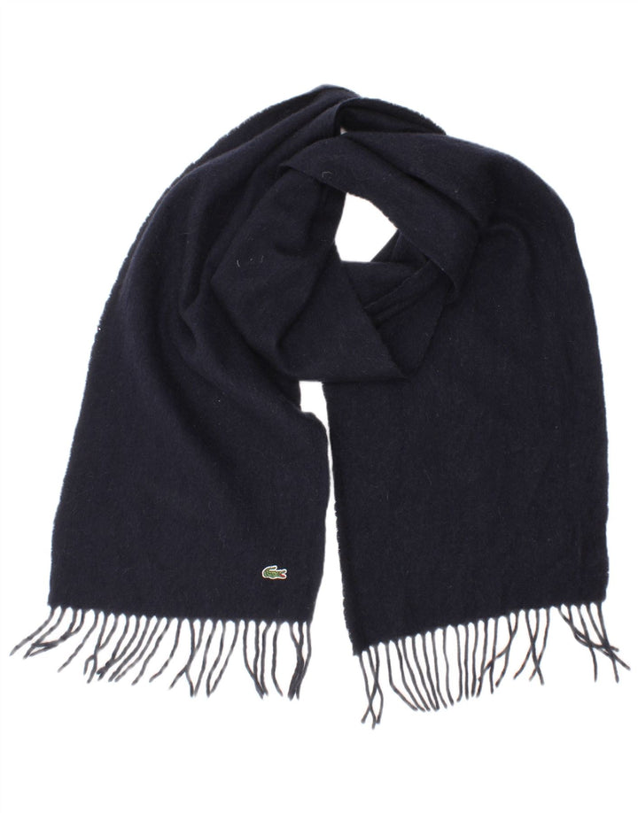 Sciarpa rettangolare da uomo Lacoste Taglia unica in lana blu navy classica