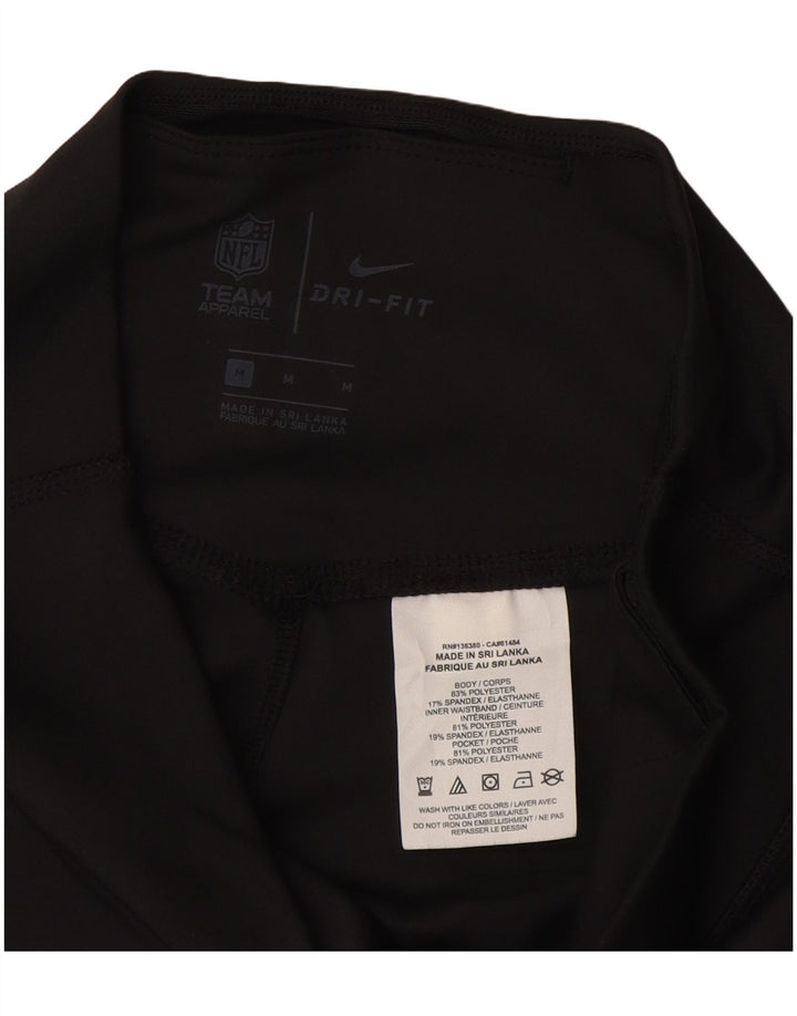 Leggings NIKE Green Bay Packers da donna UK 12 Medium Black Colourblock