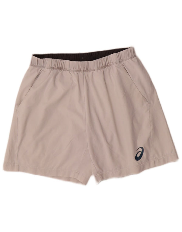 Pantaloncini sportivi da uomo Asics, poliestere bianco medio