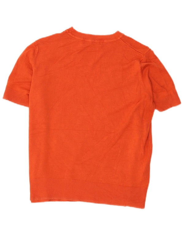 T-shirt corta da donna Marks & Spencer UK 14 viscosa rossa media