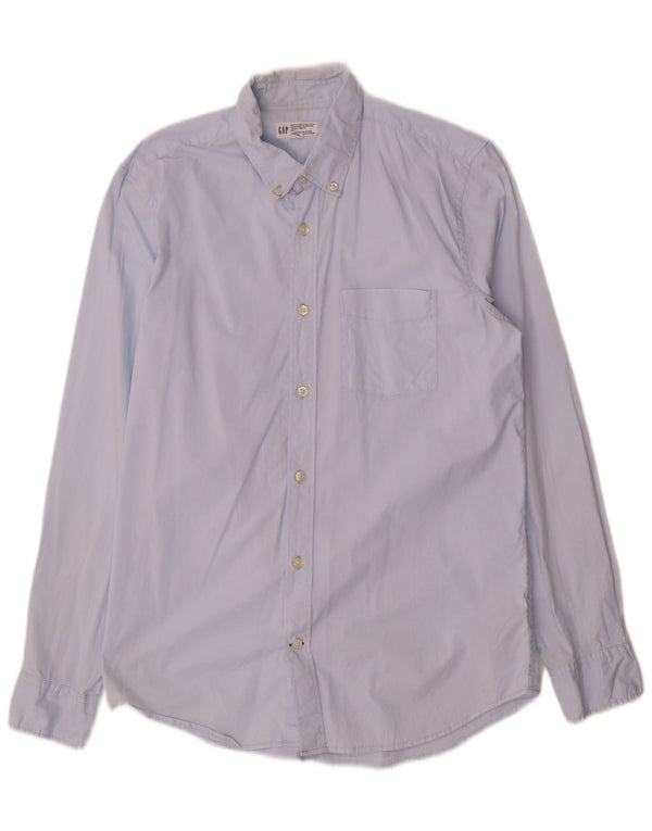 Camicia Gap Slim Fit da uomo in cotone blu medio