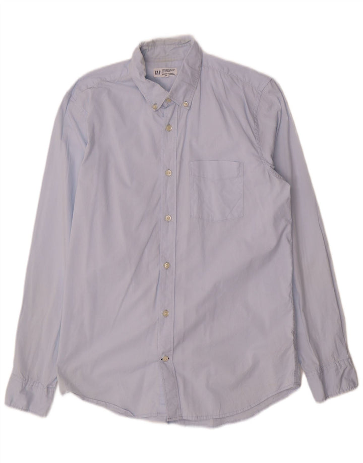 Camicia Gap Slim Fit da uomo in cotone blu medio
