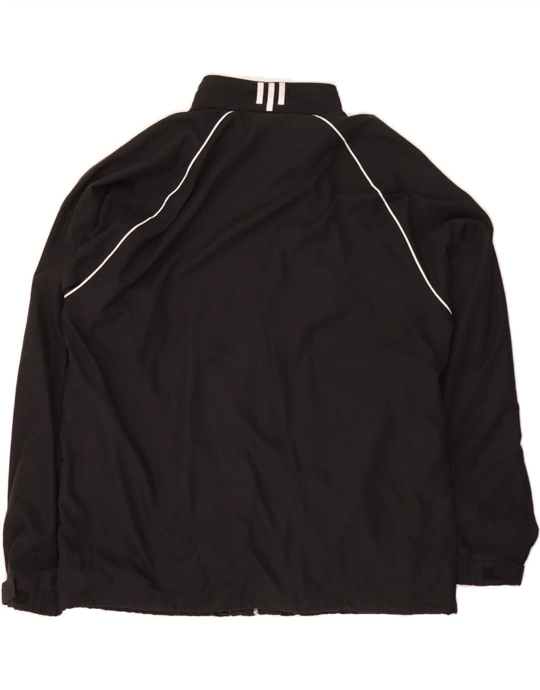 ADIDAS Mens Idaho Basketball Tracksuit Top Jacket 2XL Black Polyester Vintage Adidas and Second-Hand Adidas from Messina Hembry 