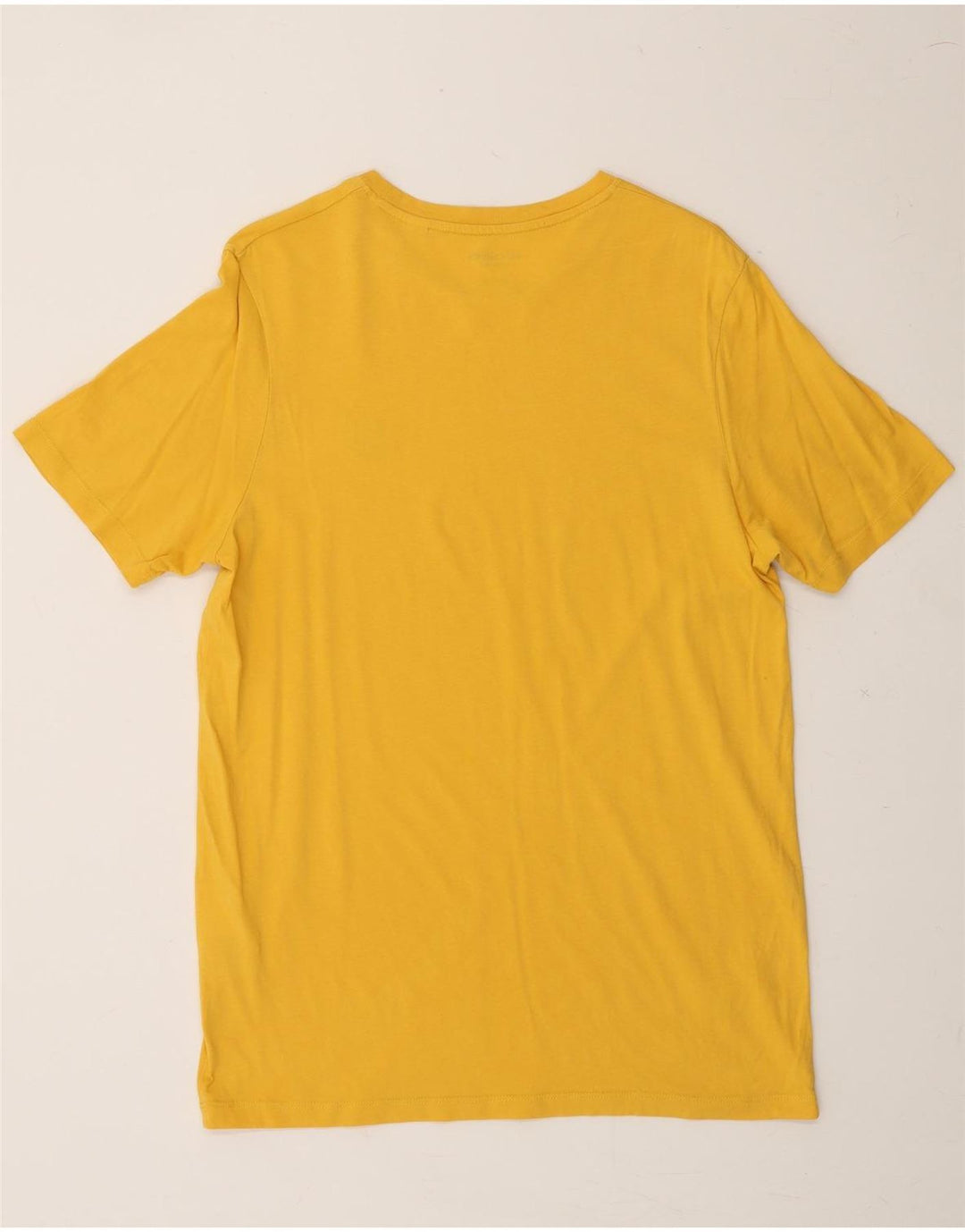 JACK & JONES Mens T-Shirt Top Medium Yellow Cotton Vintage Jack & Jones and Second-Hand Jack & Jones from Messina Hembry 