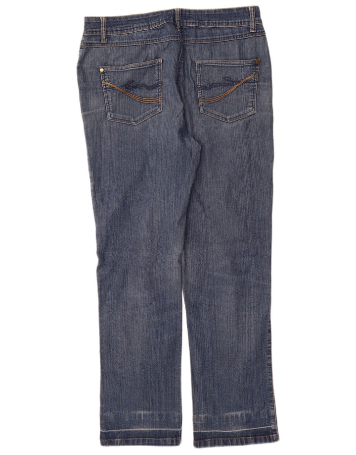 Jeans dritti da donna M&Co UK 12 medio W32 L30 blu