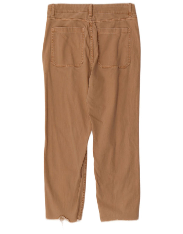 Pantaloni corti dritti da donna Marks & Spencer UK 12 Medium W30 L25 Beige