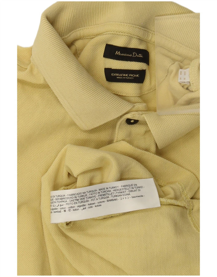 Polo Uomo Massimo Dutti in cotone Giallo Medio