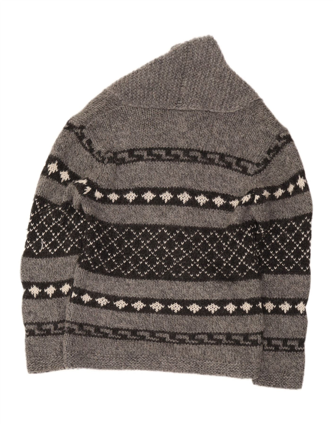 Maglione cardigan da uomo Zara grigio medio geometrico