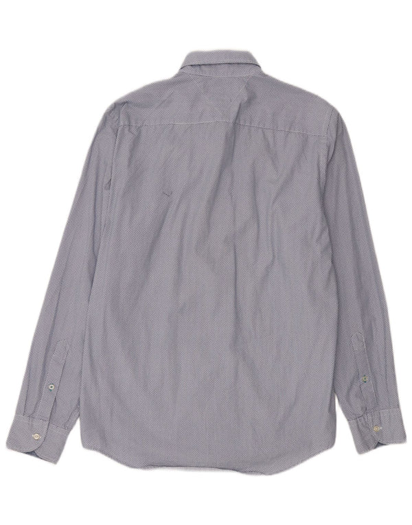 Camicia da uomo Regular Fit Tommy Hilfiger in cotone maculato blu medio