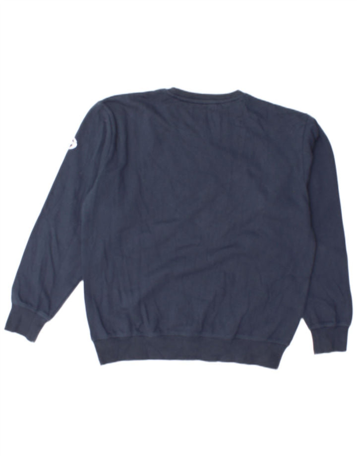SERGIO TACCHINI Felpa grafica da uomo Maglione medio blu navy in cotone