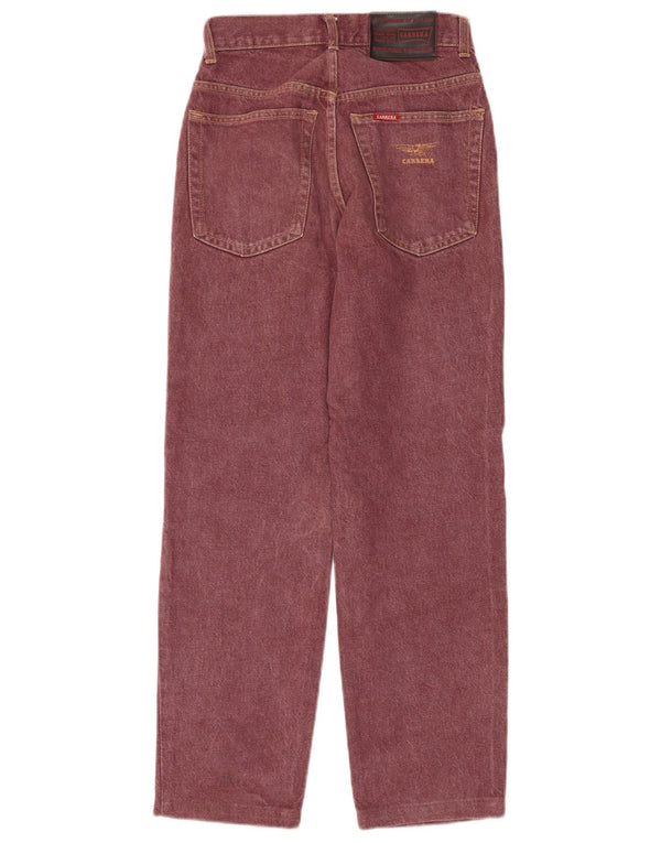 Jeans affusolati a vita alta da donna Carrera W27 L28 cotone bordeaux