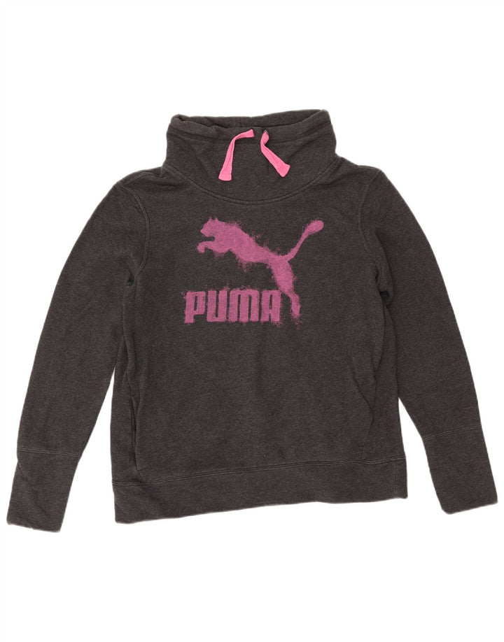Felpa con grafica PUMA da donna UK 14 Large Grigia