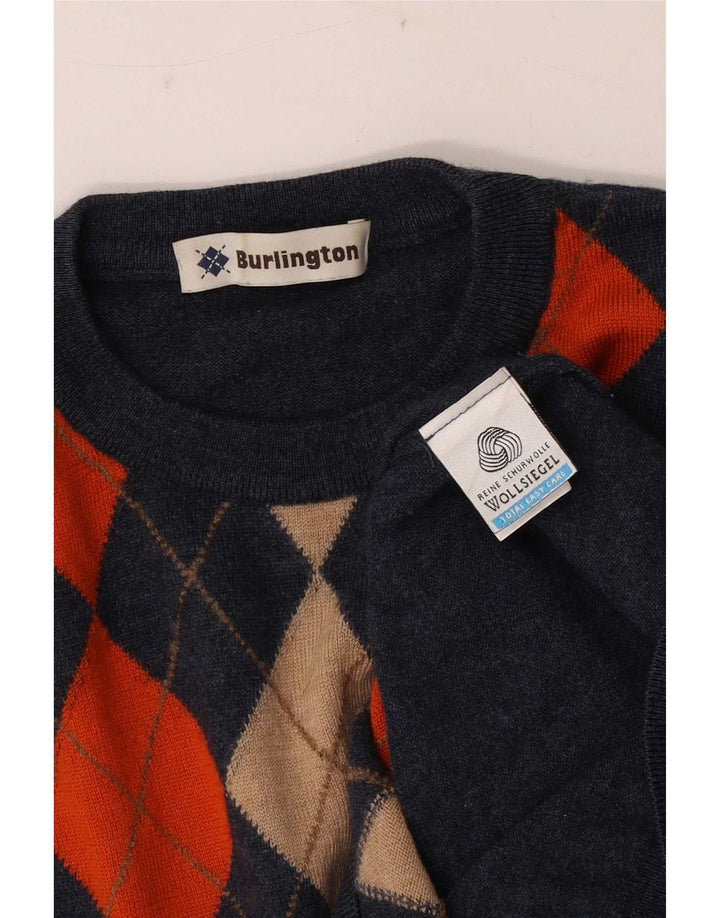 Maglione maglione girocollo da uomo Burlington IT 48 blu navy medio