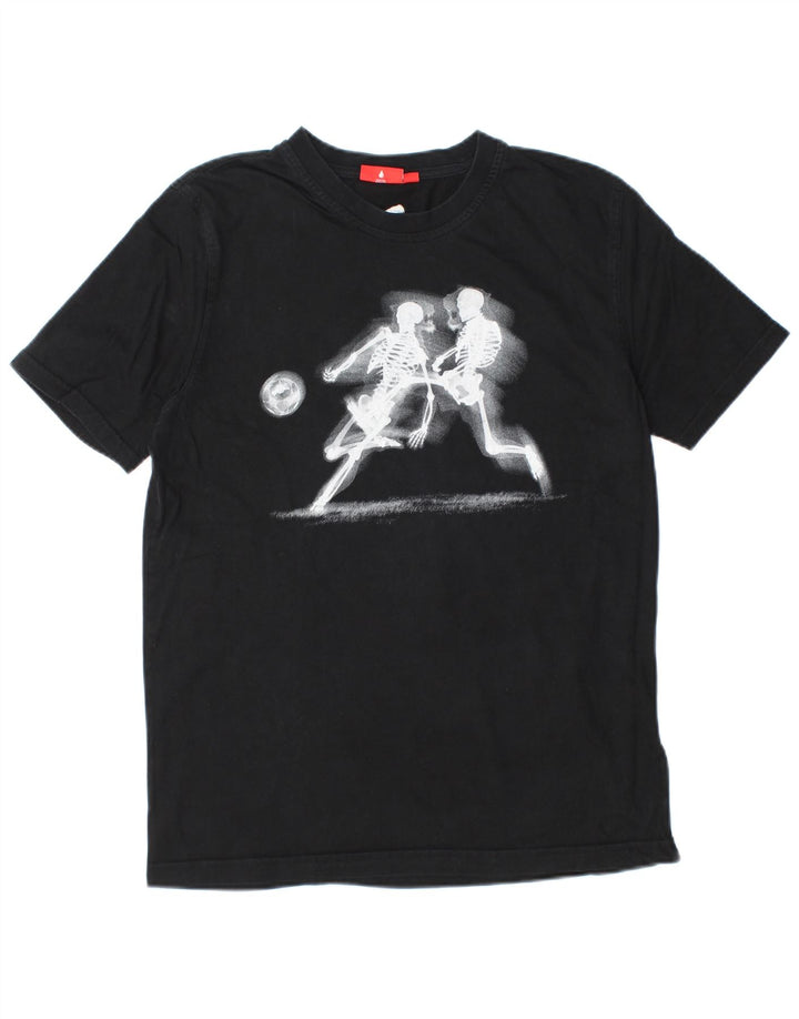 T-shirt grafica da uomo PUMA Top in cotone nero medio