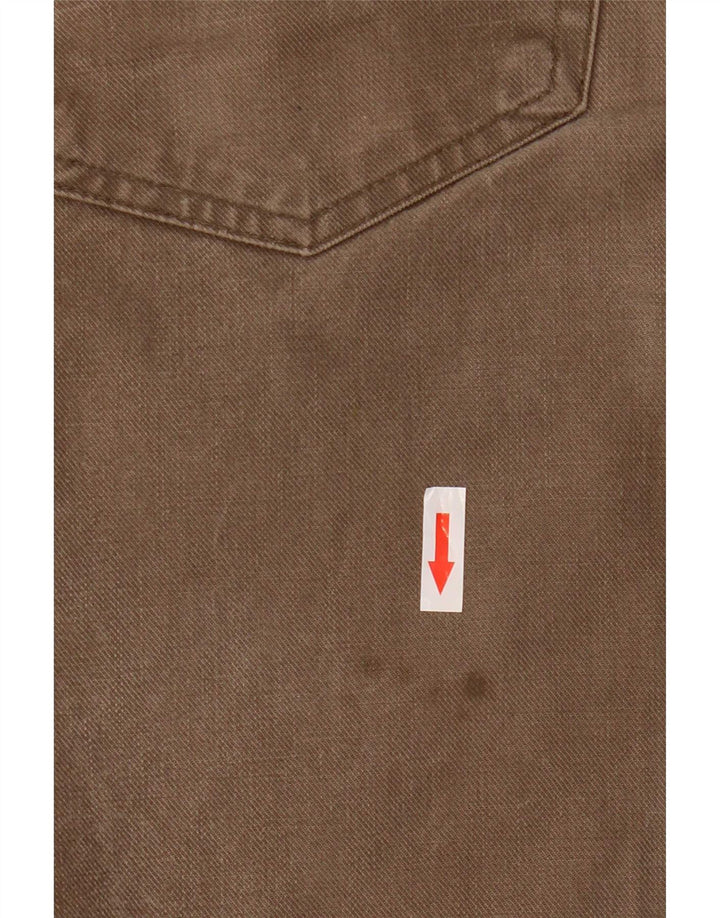 Jeans Straight Uomo Trussardi W33 L27 Cotone Beige