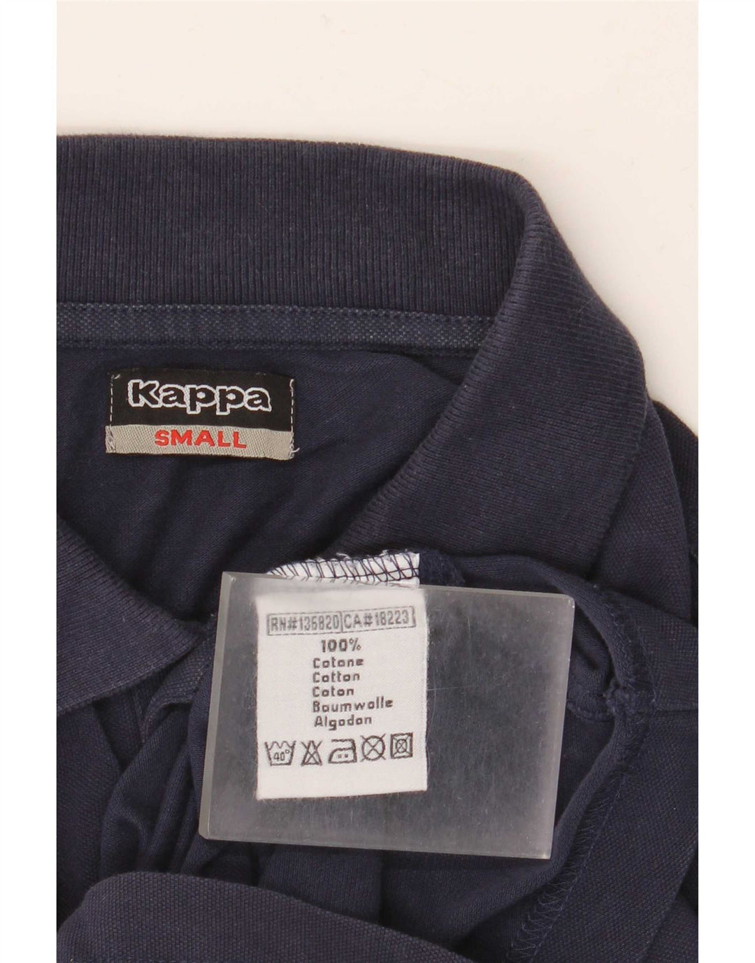 Polo Kappa Uomo Small Blu Navy in cotone