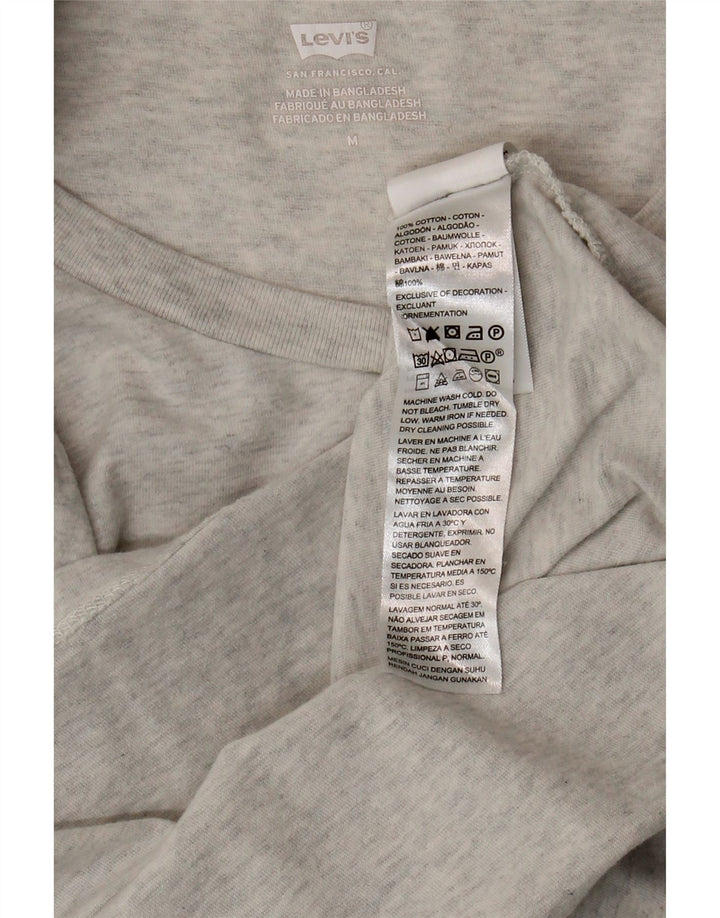 T-shirt da donna Levi's Top UK 12 Cotone screziato grigio medio