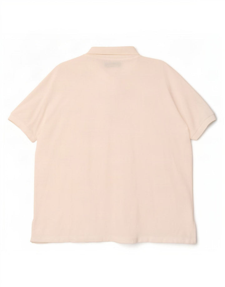 Polo da donna vestibilità rilassata Lacoste UK 14 cotone bianco medio