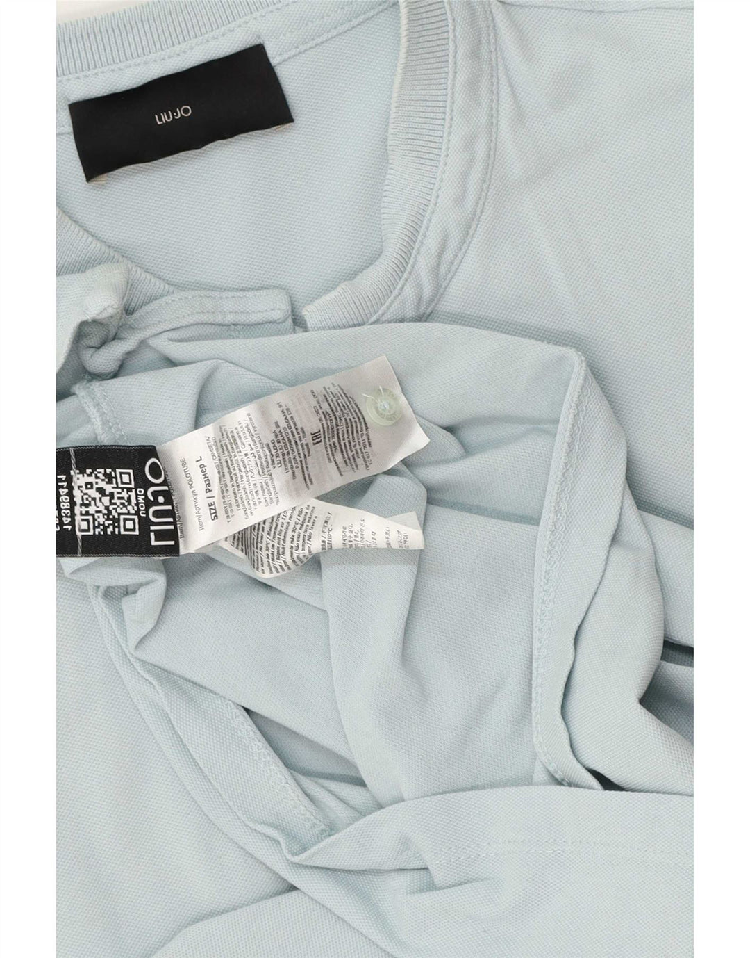 Liu Jo T-shirt Uomo Top Large Blu in Cotone
