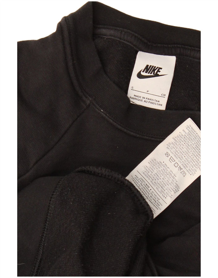Felpa oversize da donna Nike UK 10 piccola in cotone nero