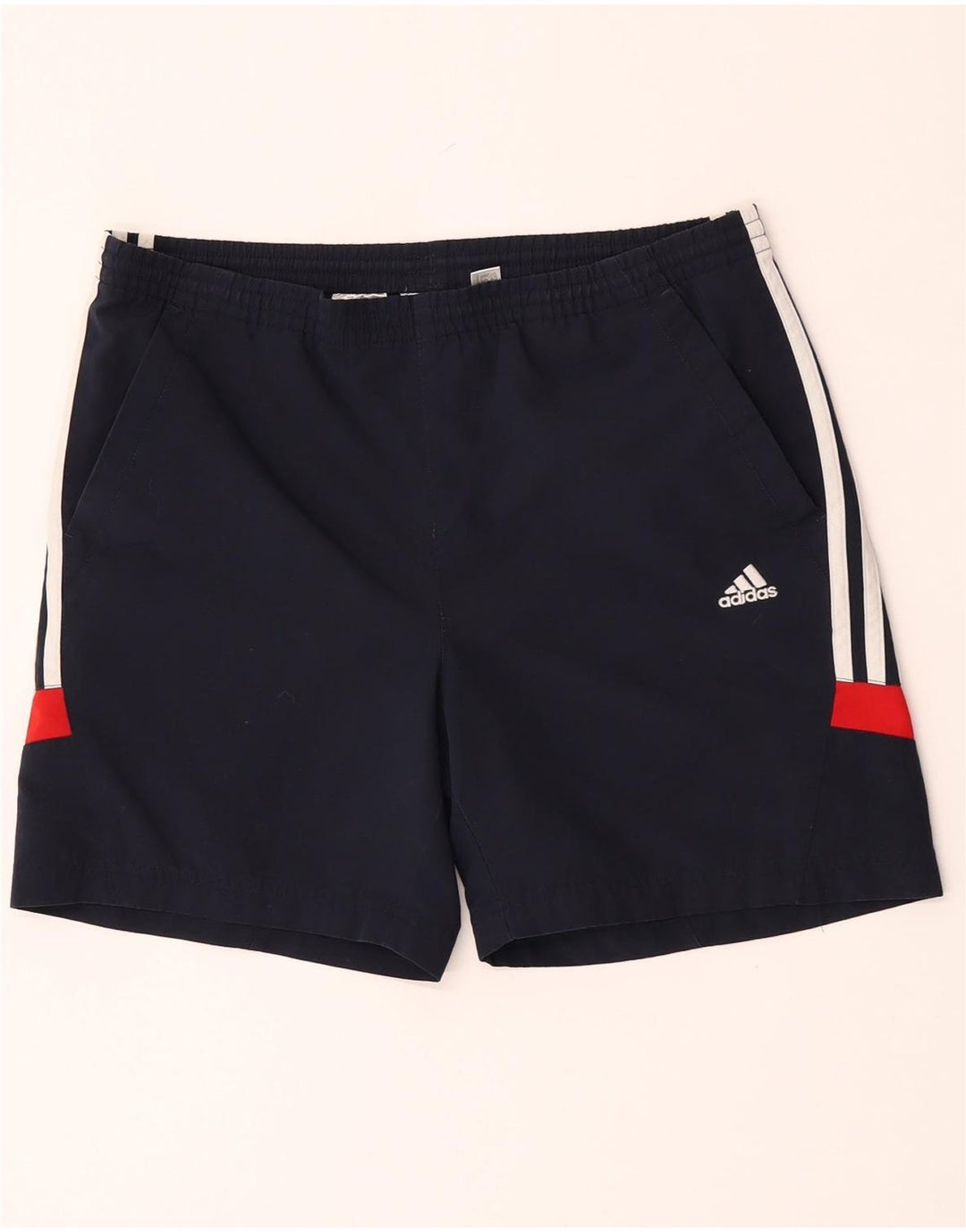 Pantaloncini sportivi Adidas da ragazzo 13-14 anni in poliestere blu navy