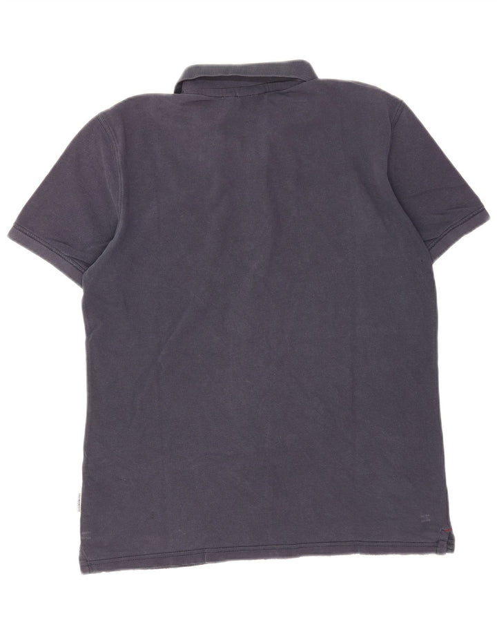 Polo da uomo Napapijri grande blu navy