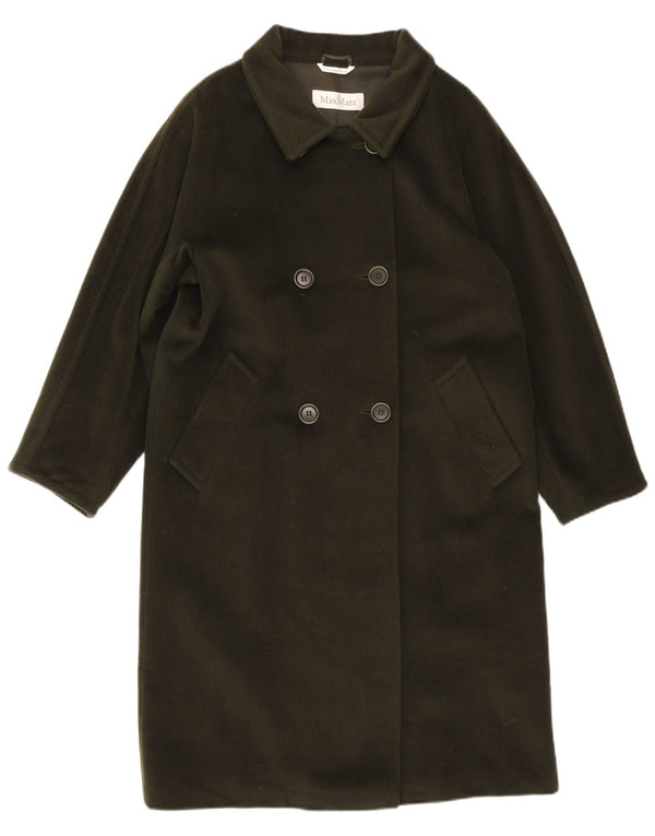 Cappotto doppiopetto oversize da donna Max Mara UK 10 piccolo verde