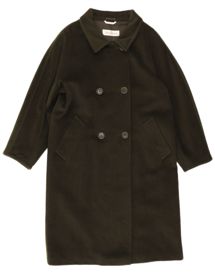 Cappotto doppiopetto oversize da donna Max Mara UK 10 piccolo verde