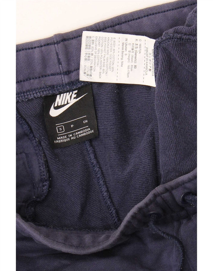 Pantaloni da tuta da uomo Nike Small in cotone blu navy