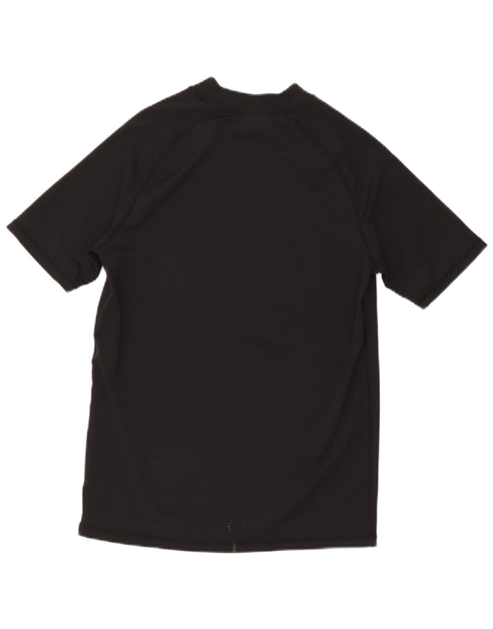 MOUNTAIN WAREHOUSE T-shirt da uomo Top media nera in poliammide