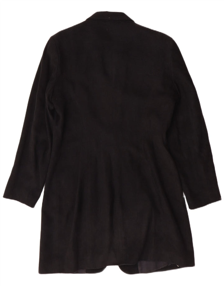 Giacca blazer a 3 bottoni lunga da donna Wallis UK 14 grande nera classica