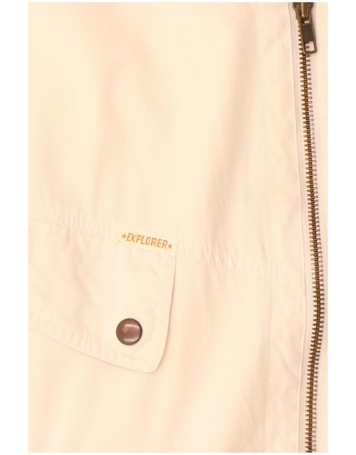 Gilet utility da uomo Explorer UK 38 cotone bianco sporco medio