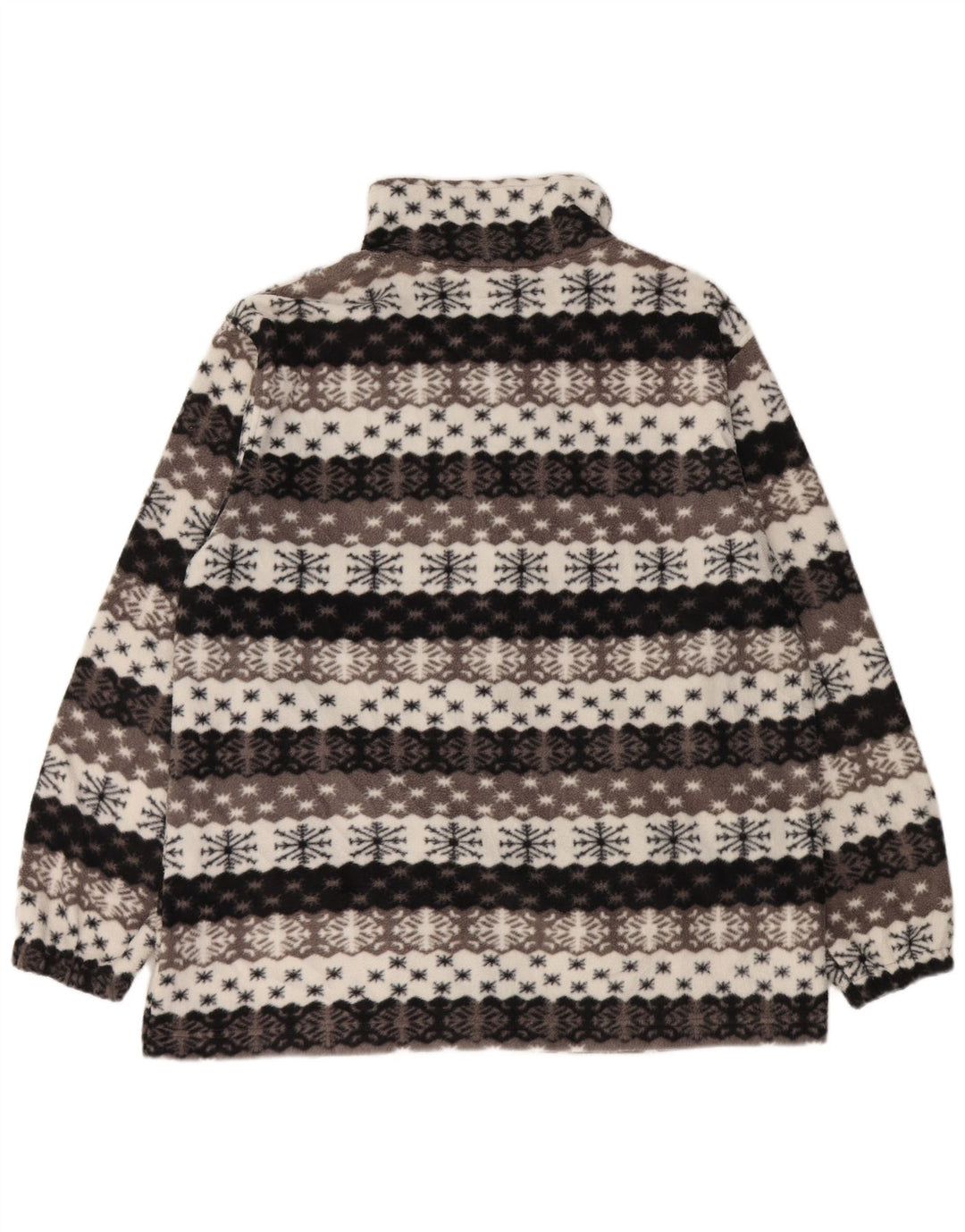 Giacca in pile da uomo VINTAGE UK 44 2XL Grigio Fair Isle