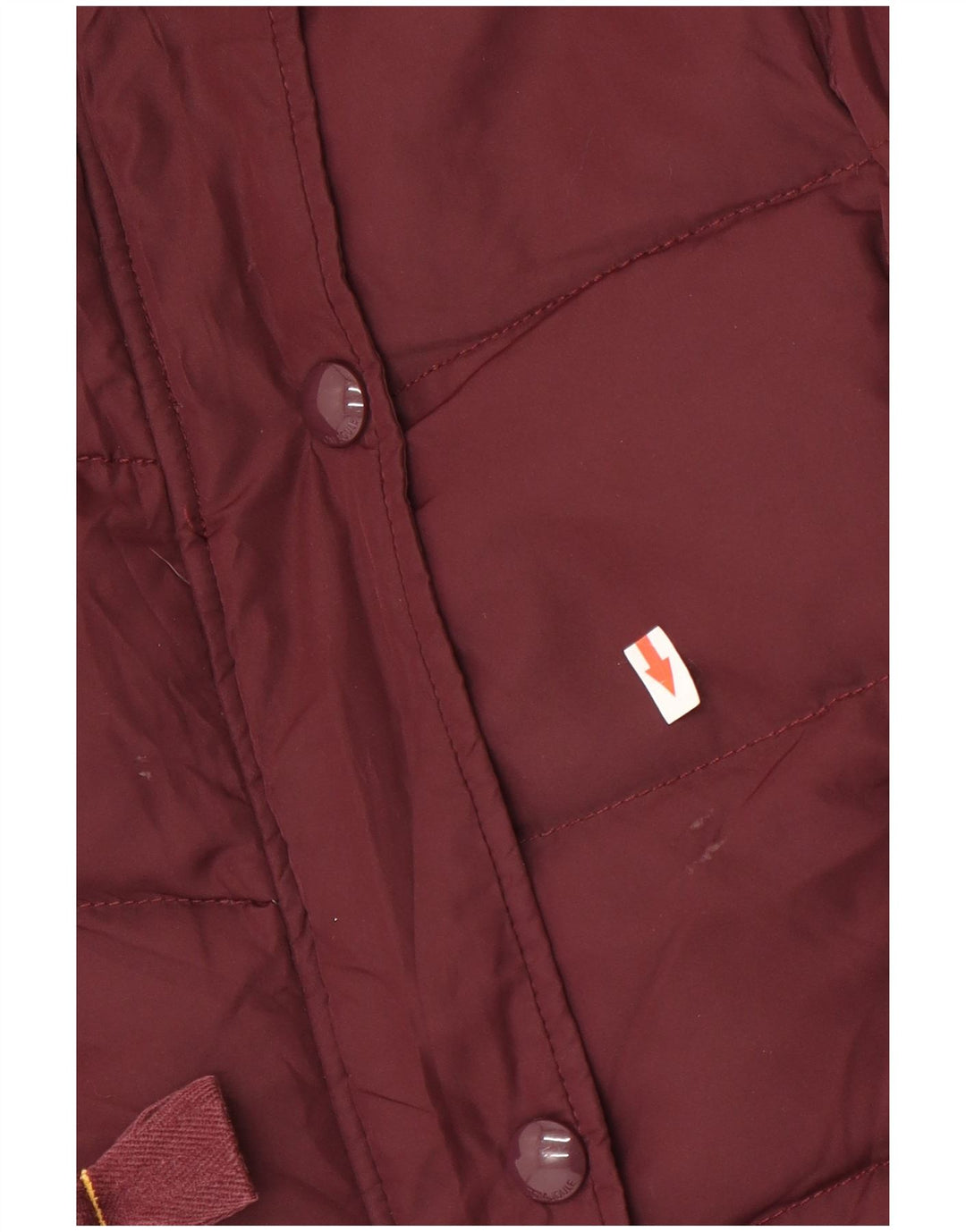 Gilet imbottito con cappuccio da donna Joules UK 14 grande poliestere marrone