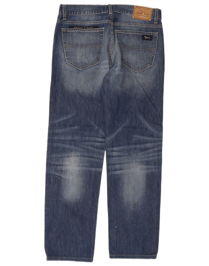 Jeans dritti da uomo vestibilità regolare Harmont & Blaine IT 50 Large W34 L30 Blu