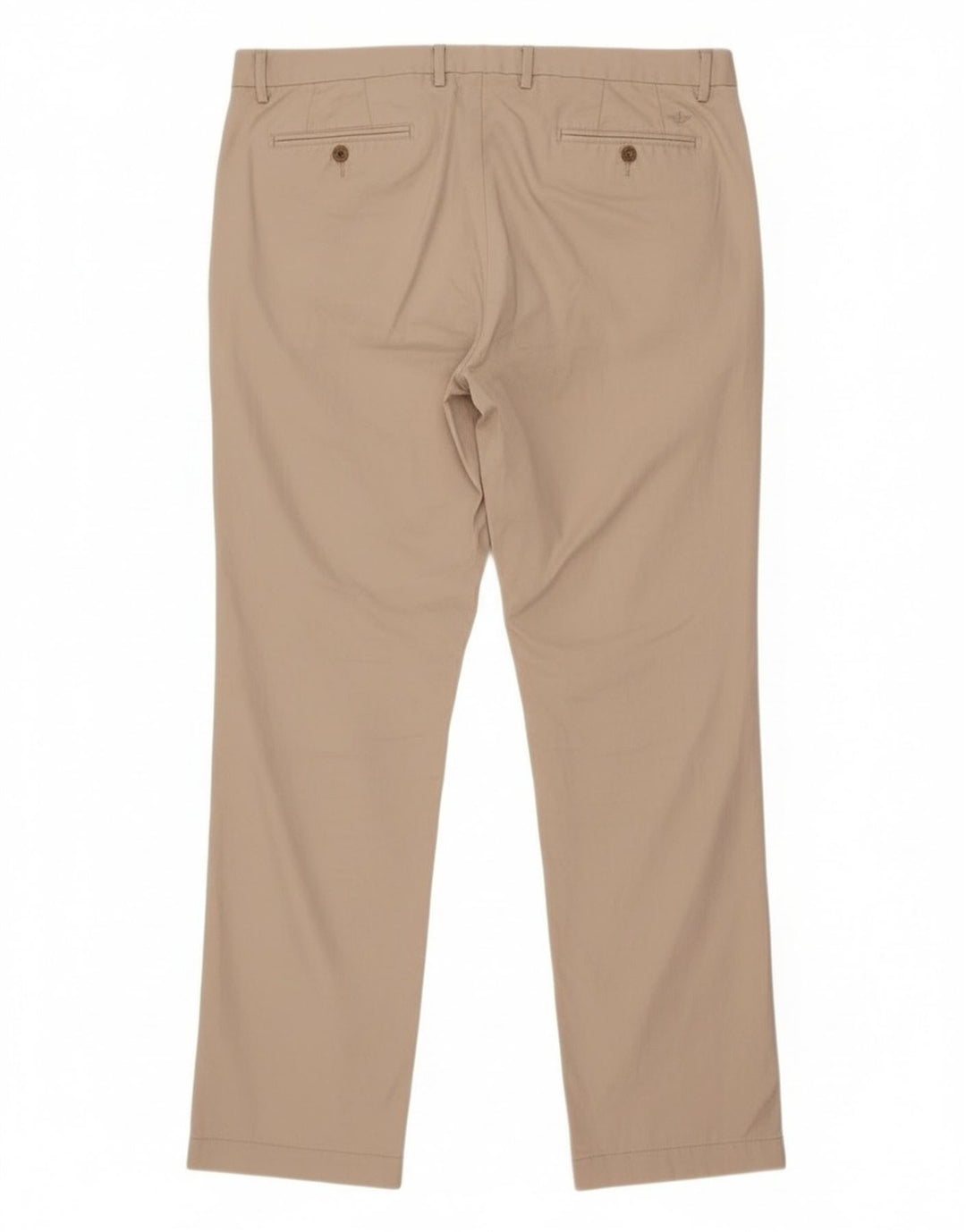 Pantaloni da abito dritti da uomo Dockers W38 L33 in cotone beige